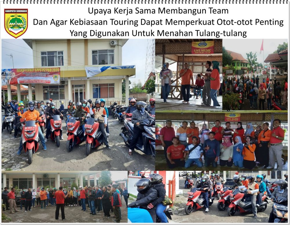 Outing ASN Bersepeda Motor Karyawan Kantor Kecamatan Gatak, KPP KB dan Kepala Desa Se-Kecamatan Gatak